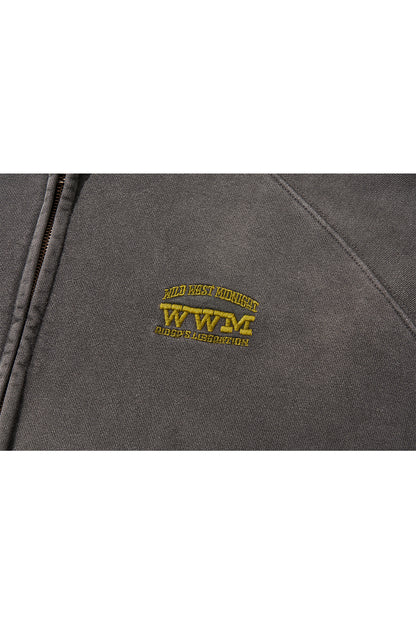 WWM ZIP-UP HOODY / CHARCOAL