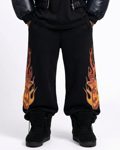 SIDE BLAZE SWEATPANTS / BLACK