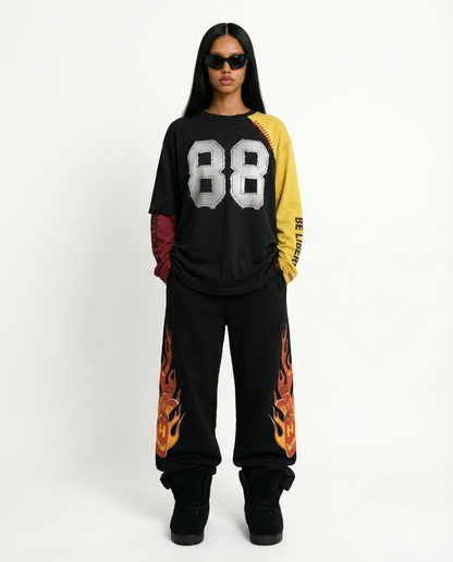 SIDE BLAZE SWEATPANTS / BLACK