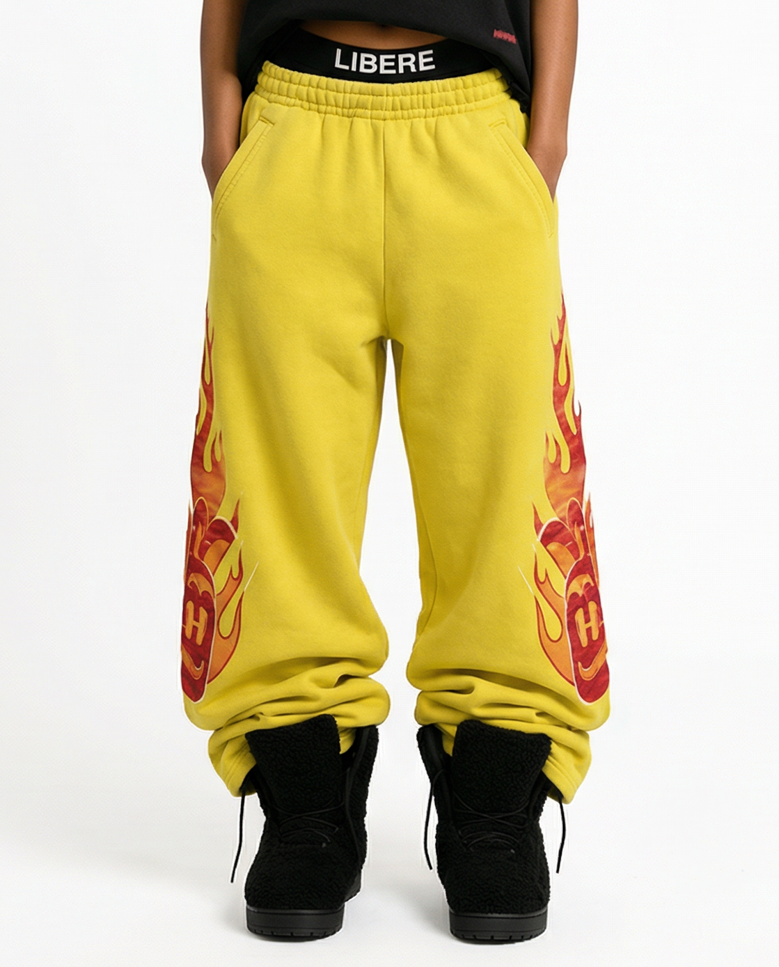 SIDE BLAZE SWEATPANTS / YELLOW