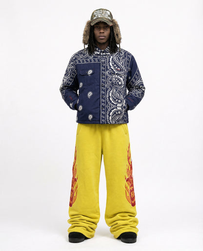 SIDE BLAZE SWEATPANTS / YELLOW