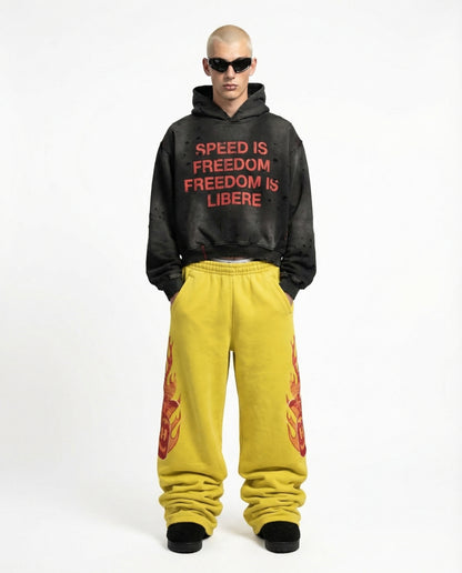 SIDE BLAZE SWEATPANTS / YELLOW