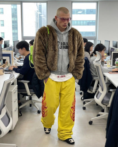 SIDE BLAZE SWEATPANTS / YELLOW