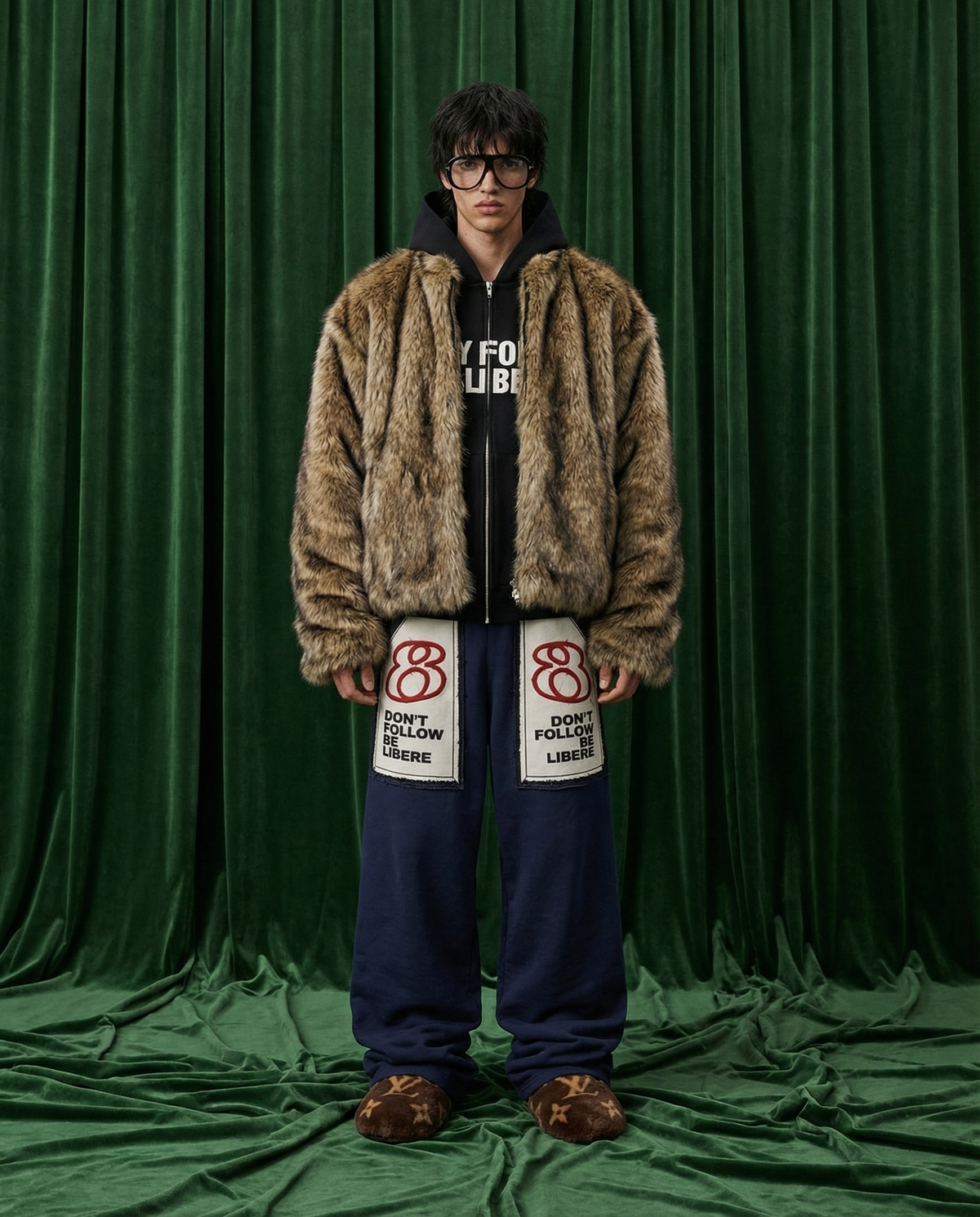HYBRID FUR JACKET / BLACK