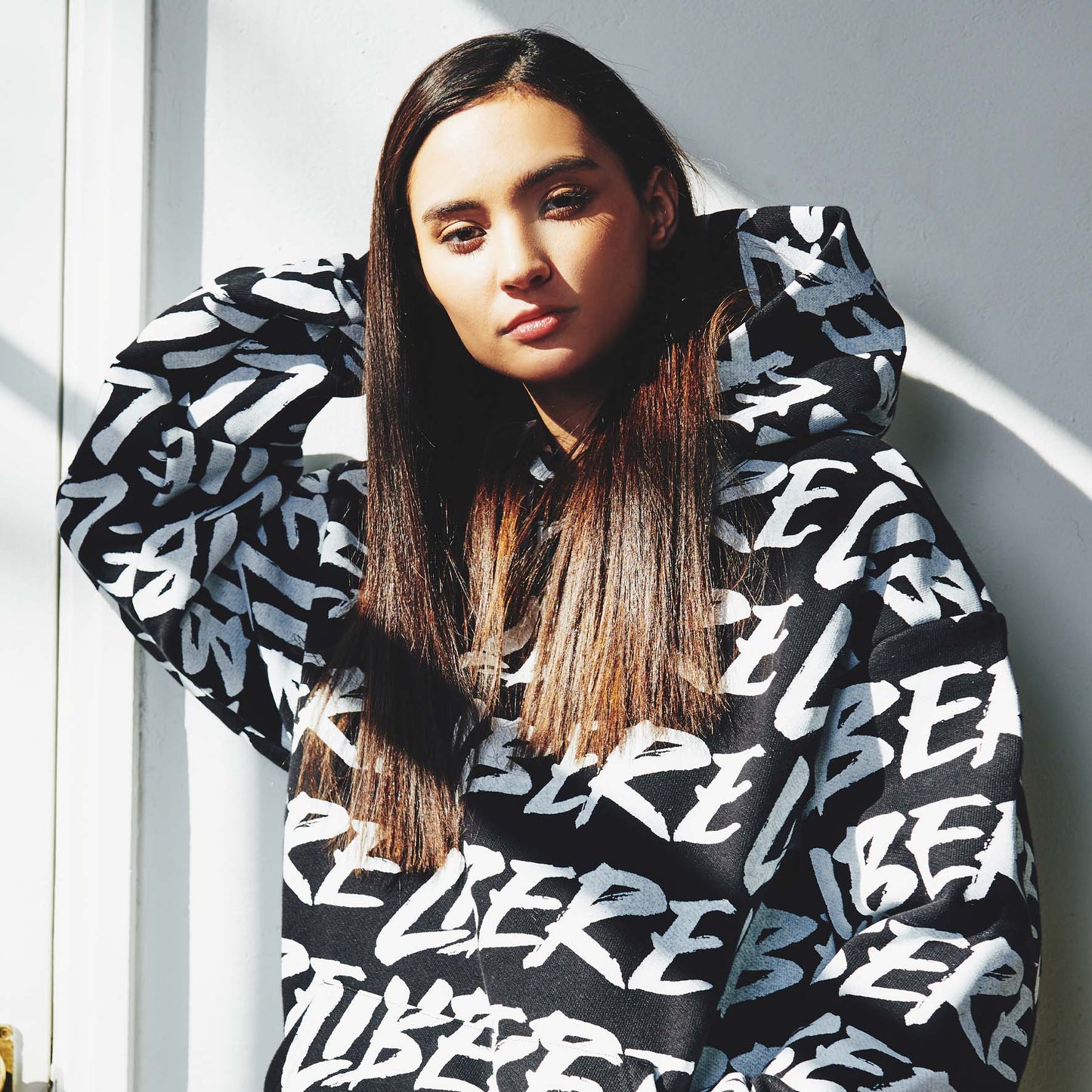 FULL LOGO HOODIE / BLACK