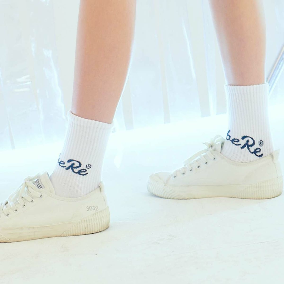 LOGO SOCKS/White