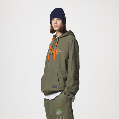 21 LOGO HOODIE / KHAKI