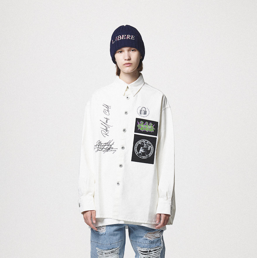 COLLAGE SHIRTS / WHITE