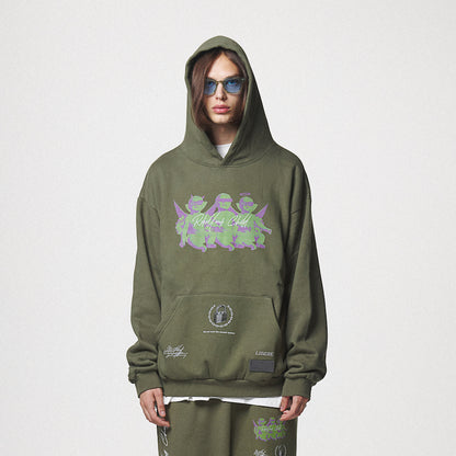 ANGEL BABIES HOODIE / KHAKI