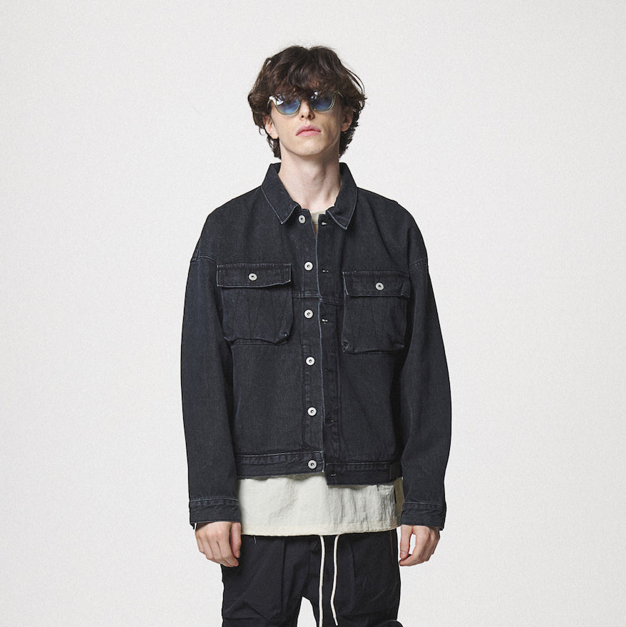 21 DENIM JACKET / BLACK