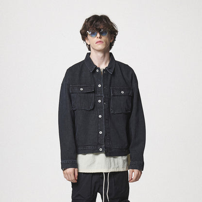 21 DENIM JACKET / BLACK