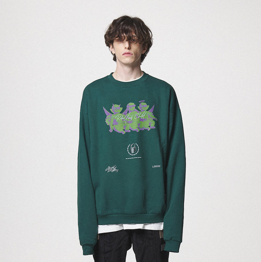 ANGEL BABIES SWEAT SHIRTS / GREEN