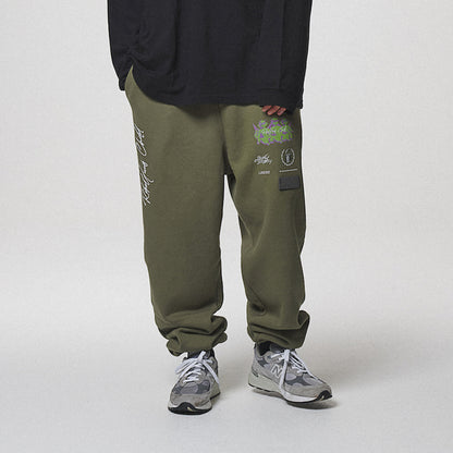 COLLAGE SWEAT PANTS / KHAKI