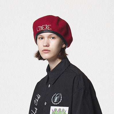 SLOGAN BERET / CRIMSON