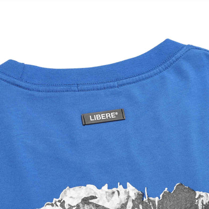 FLOWER BONE TEE / BLUE