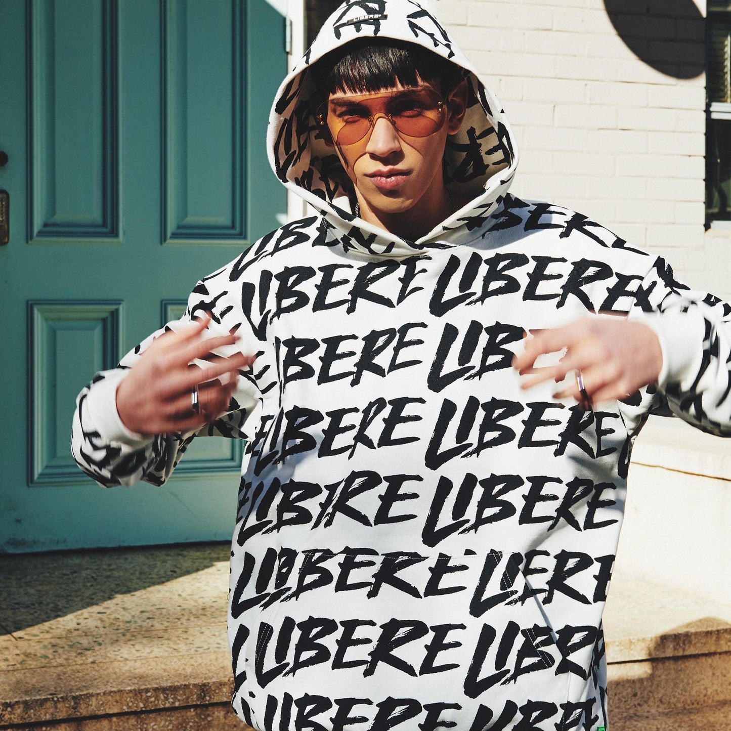 FULL LOGO HOODIE / WHITE
