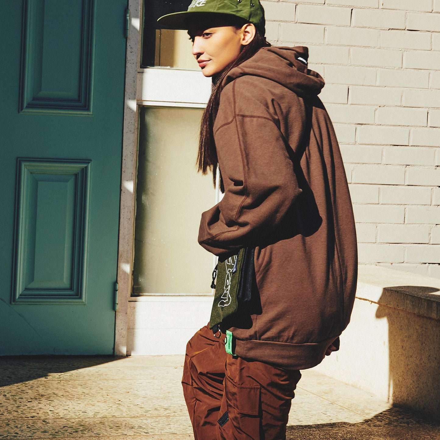 TWOFACE SHOLDER BAG / BLACK OLIVE