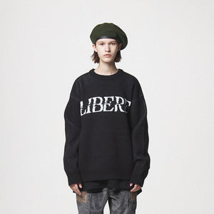 21 LOGO KNIT / BLACK