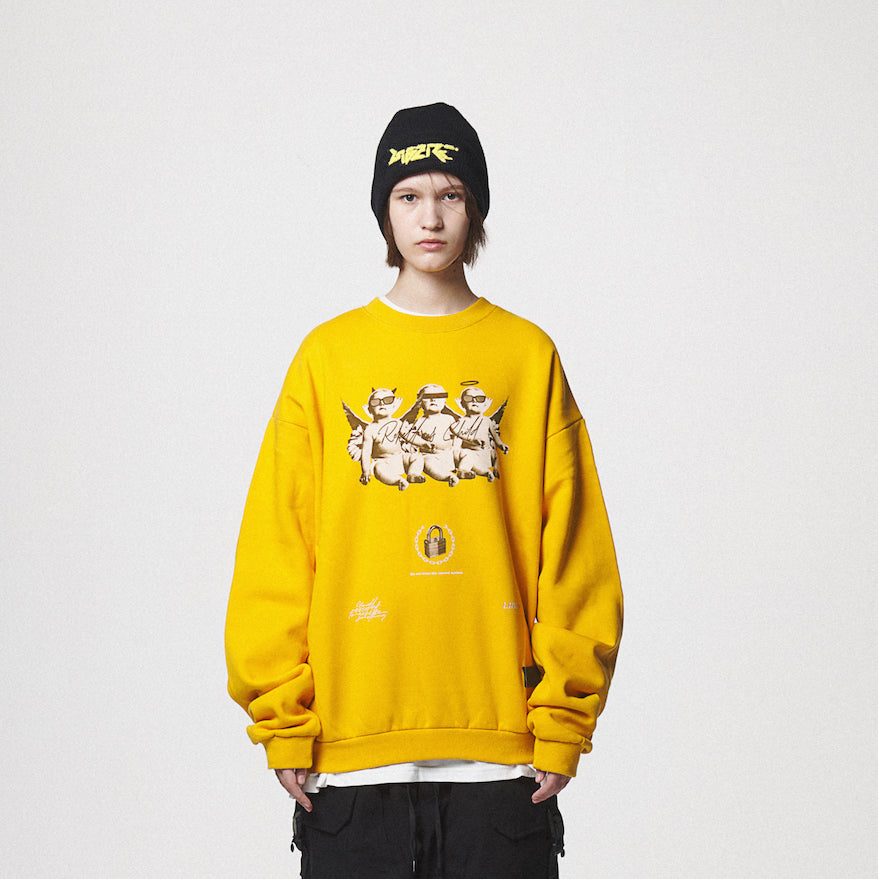 ANGEL BABIES SWEAT SHIRTS / MUSTARD