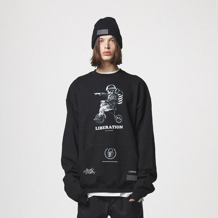 LIBERATION SWEAT SHIRTS / BLACK