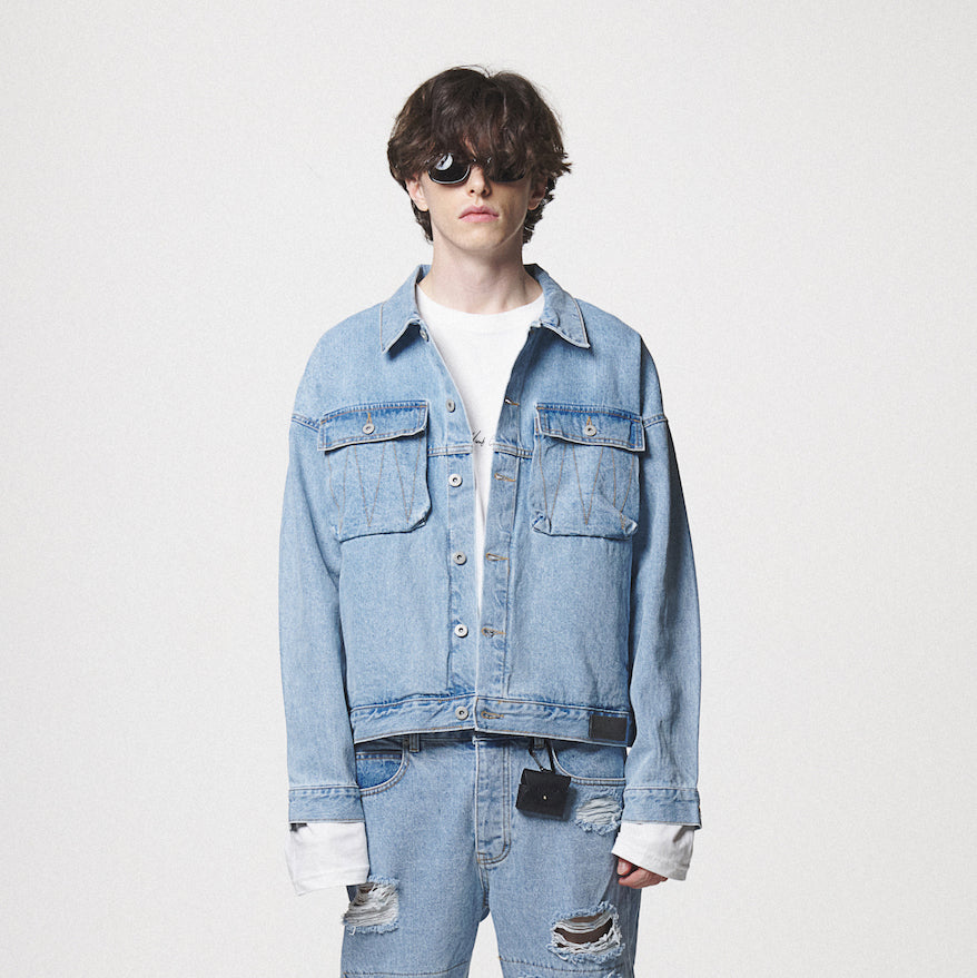 21 DENIM JACKET / SKY BLUE