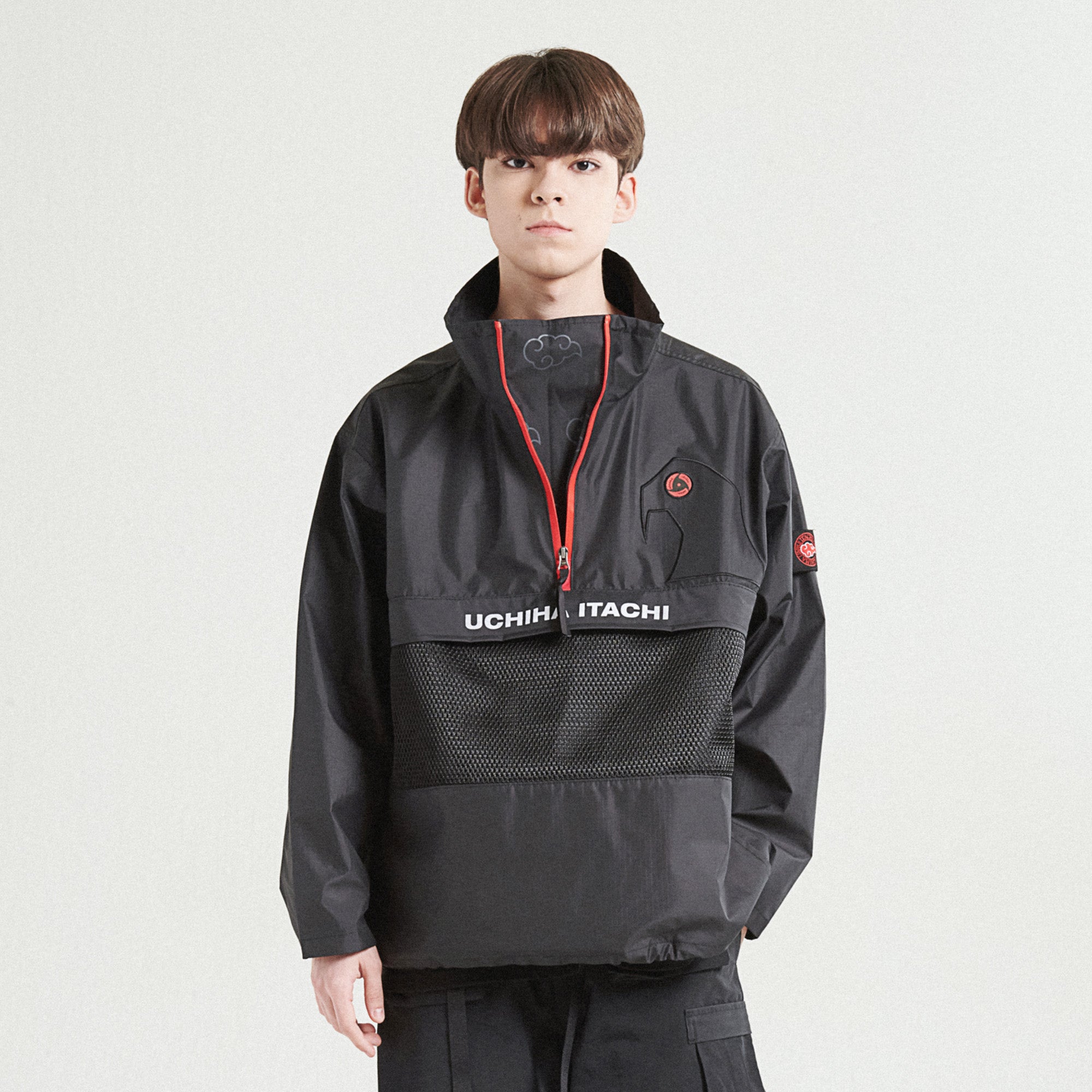 TEAM-AK PULLOVER JAKET / BLACK