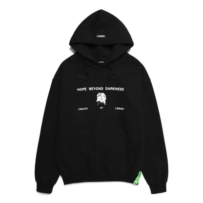 FLOWER BONE HOODIE / BLACK
