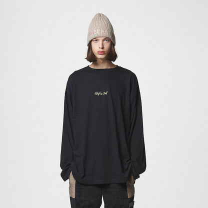 CURSIVE LONG SLEEVE / BLACK