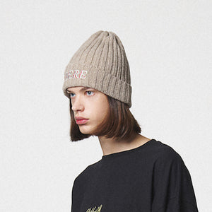 GLITCH BEANIE / BEIGE