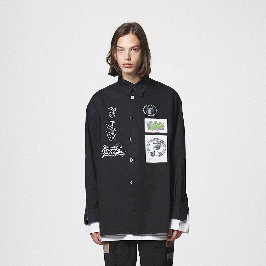 COLLAGE SHIRTS / BLACK
