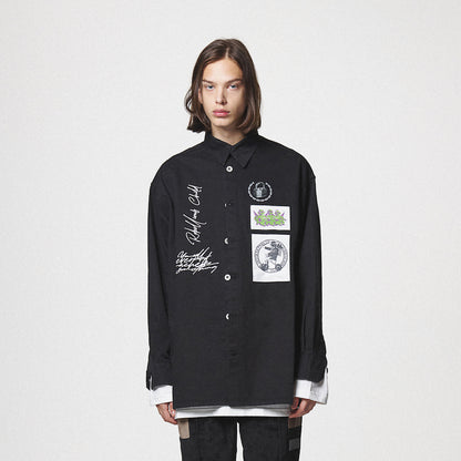COLLAGE SHIRTS / BLACK