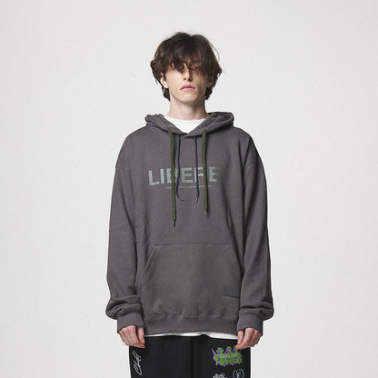 21 LOGO HOODIE / CHARCOAL