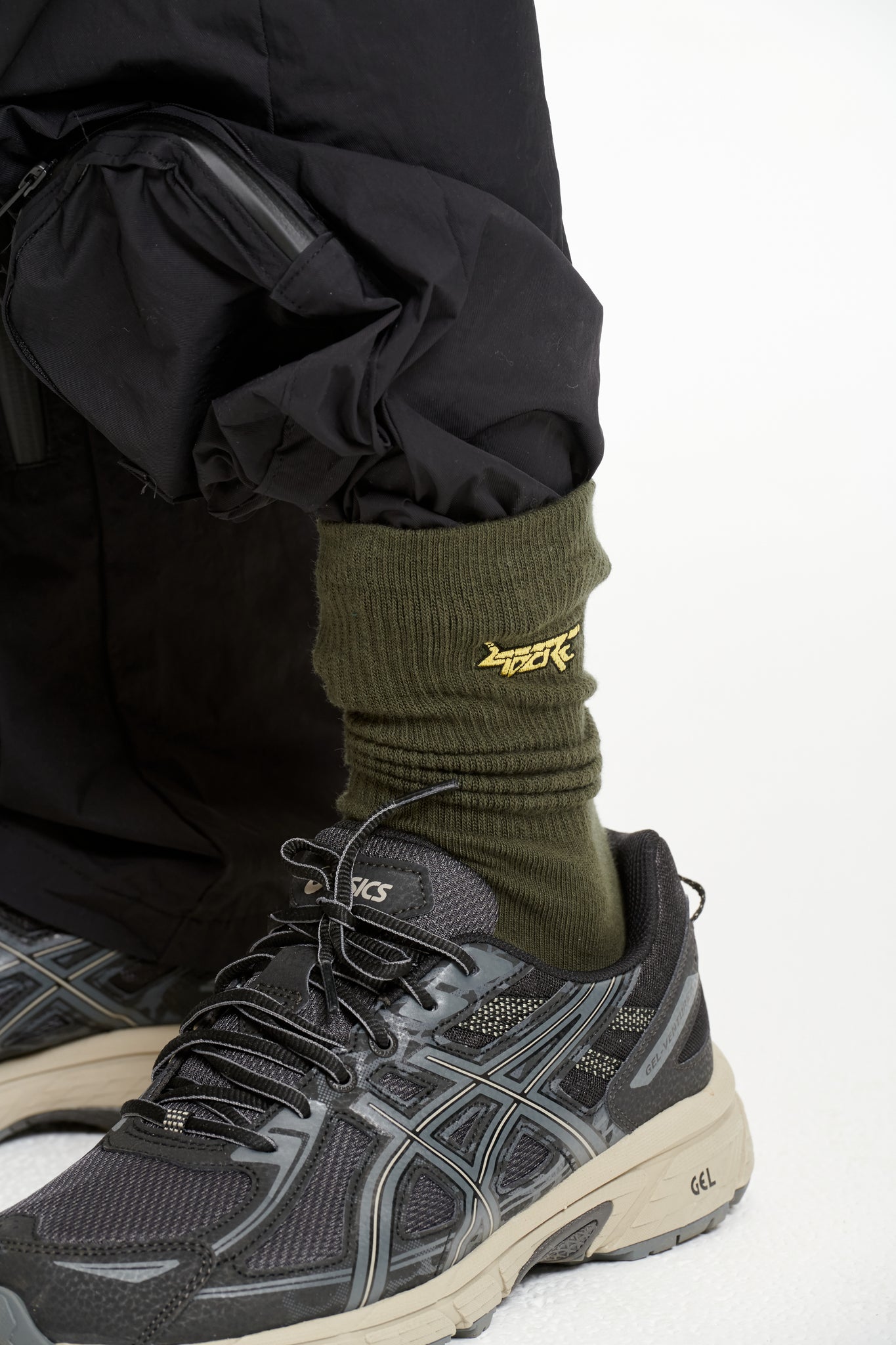 SOCKS 2-1 PACK / OLIVE-GRAY
