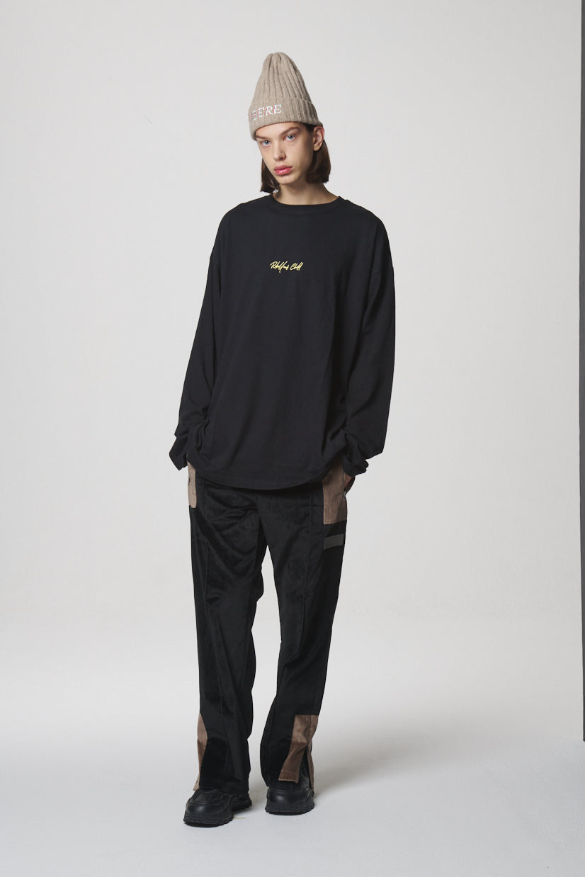 CURSIVE LONG SLEEVE / BLACK