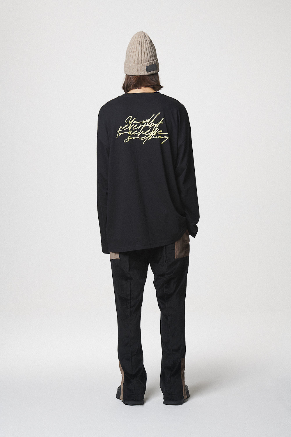 CURSIVE LONG SLEEVE / BLACK
