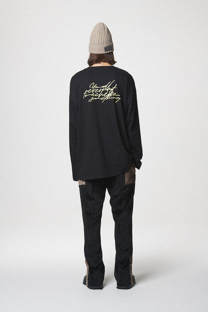 CURSIVE LONG SLEEVE / BLACK