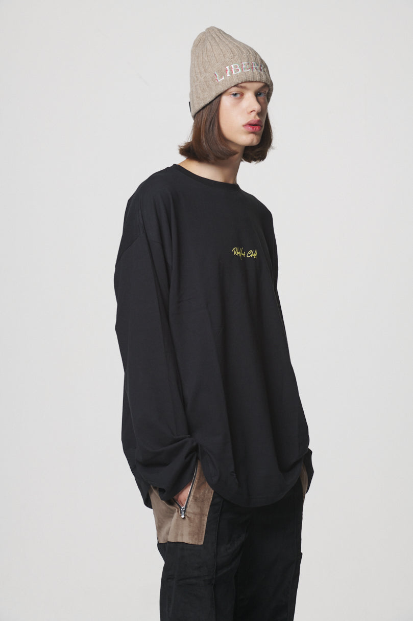 CURSIVE LONG SLEEVE / BLACK