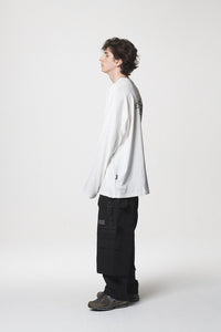 CURSIVE LONG SLEEVE / WHITE