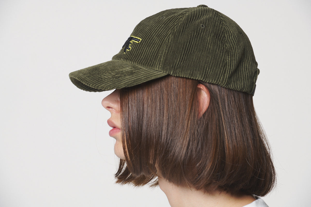 PIXEL LOGO CORDUROY CAP / KHAKI