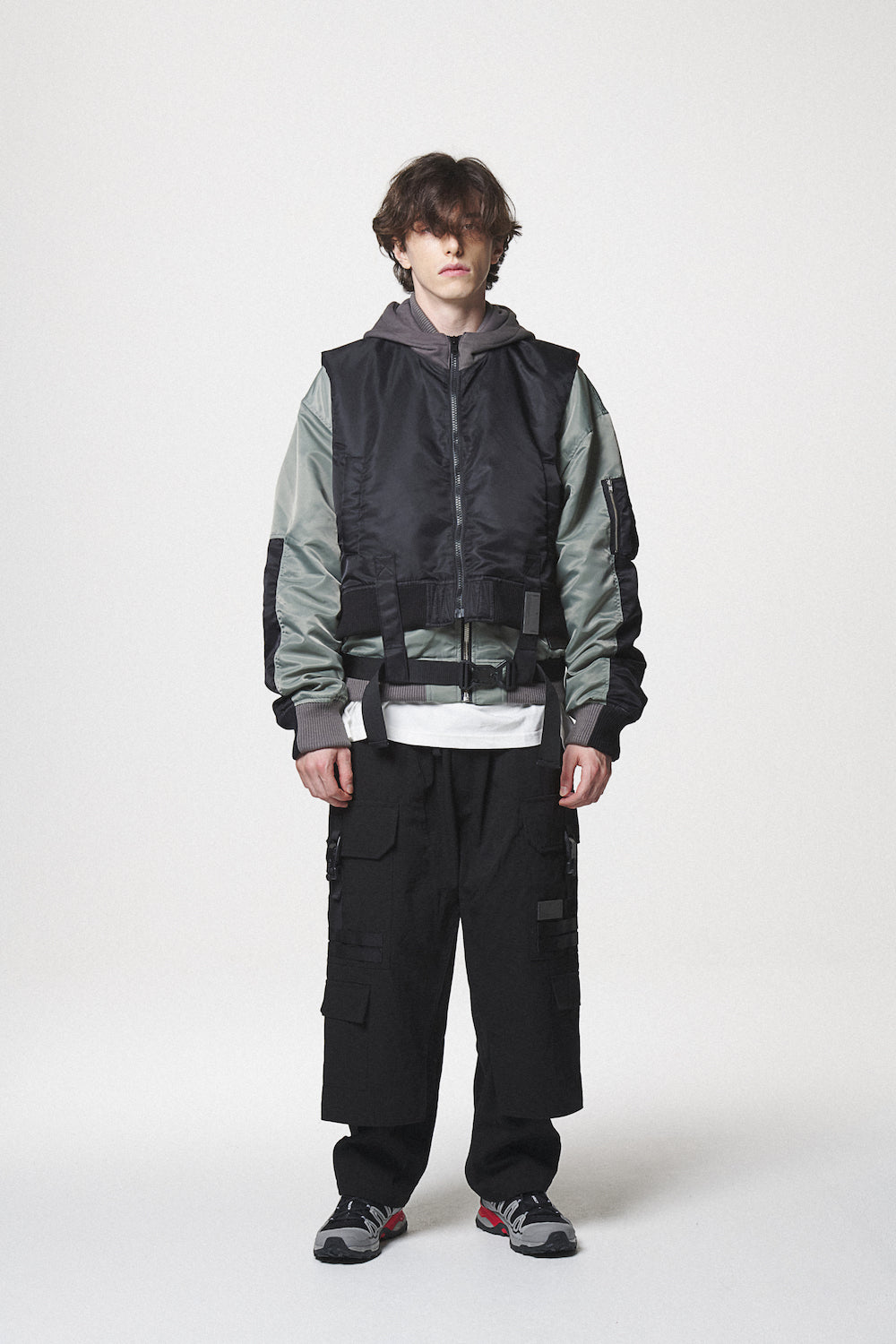 COMBINATION MA-1 JACKET / BLACK