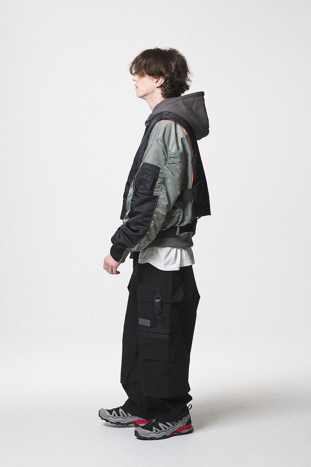 COMBINATION MA-1 JACKET / BLACK