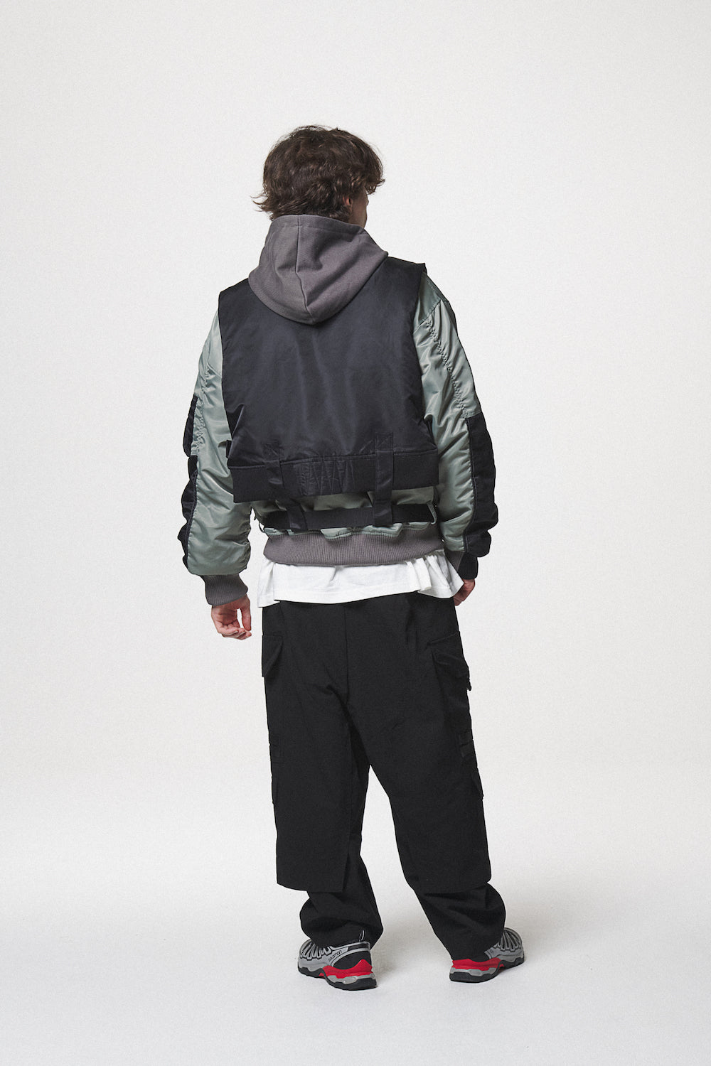 COMBINATION MA-1 JACKET / BLACK