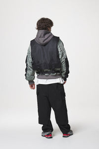 COMBINATION MA-1 JACKET / BLACK