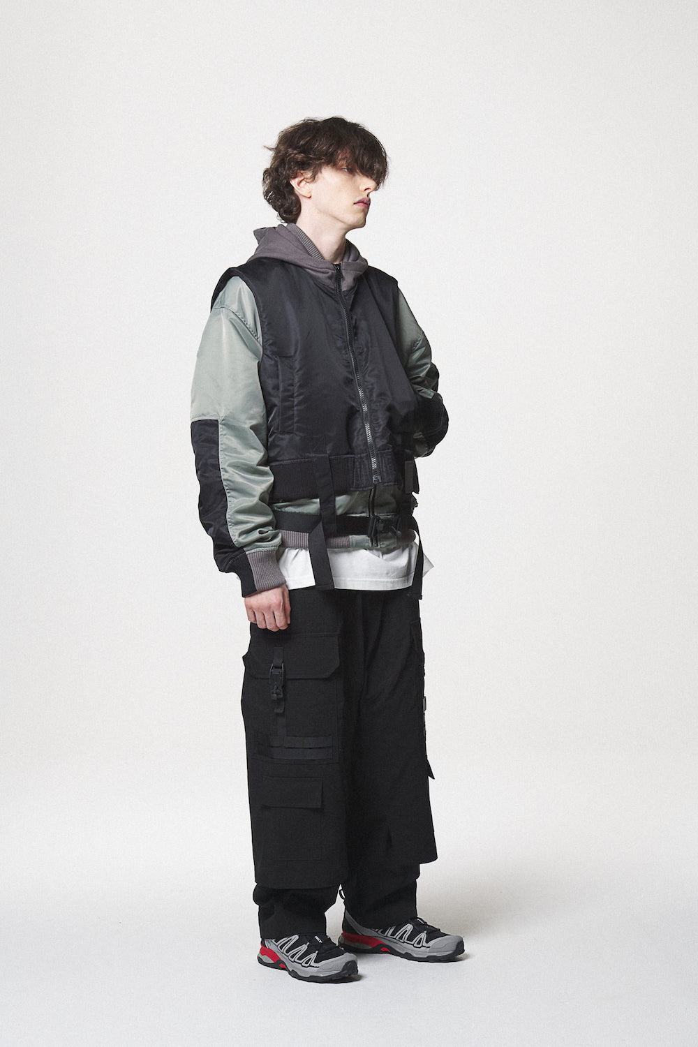 COMBINATION MA-1 JACKET / BLACK