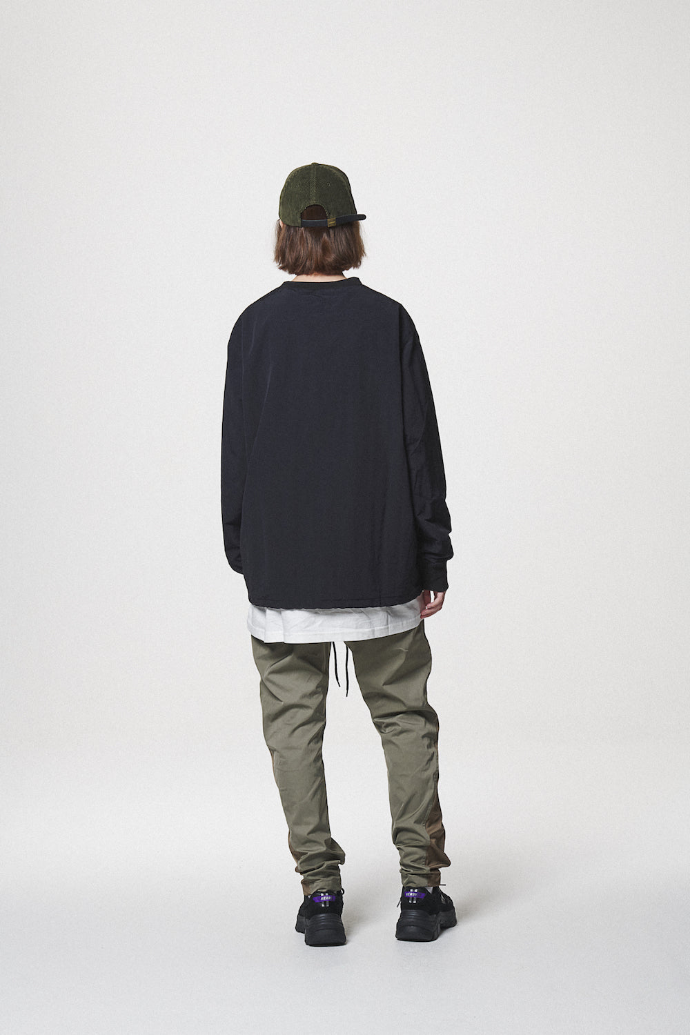 PULL OVER POCKET SHIRTS / BLACK