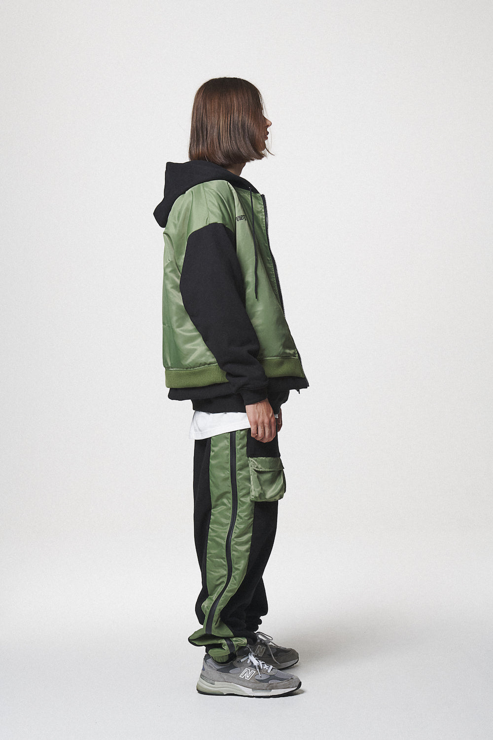 MA-1 MK3 ZIP-UP HOODIE / BLACK