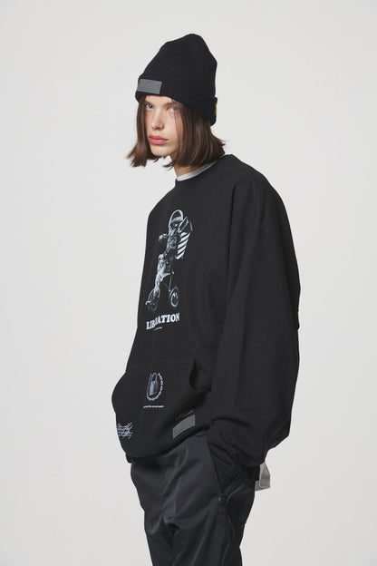 LIBERATION SWEAT SHIRTS / BLACK