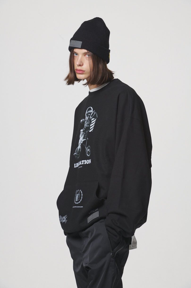 LIBERATION SWEAT SHIRTS / BLACK