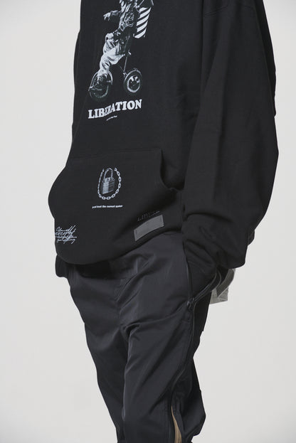 SIDE ZIP PANTS / BLACK