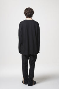 CYBER FONT LOGO LONG SLEEVE / BLACK